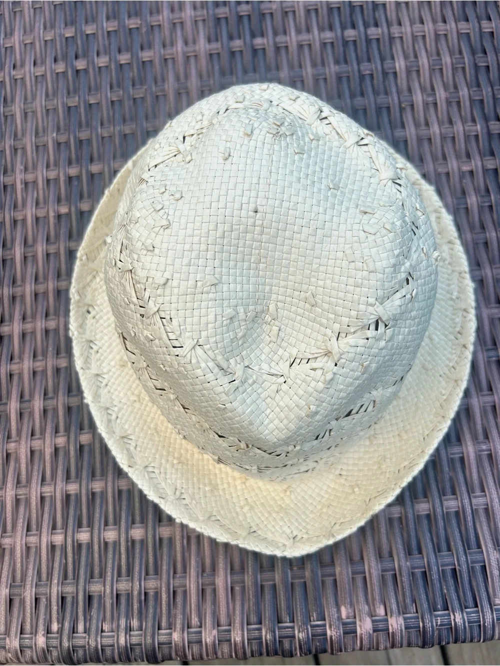 Women's Natural Straw Fedora Hat - Lightweight Summer Style